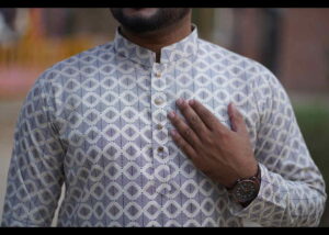 স্কিন প্রিন্ট পাঞ্জাবি ১০০% সুতি ফেব্রিক
